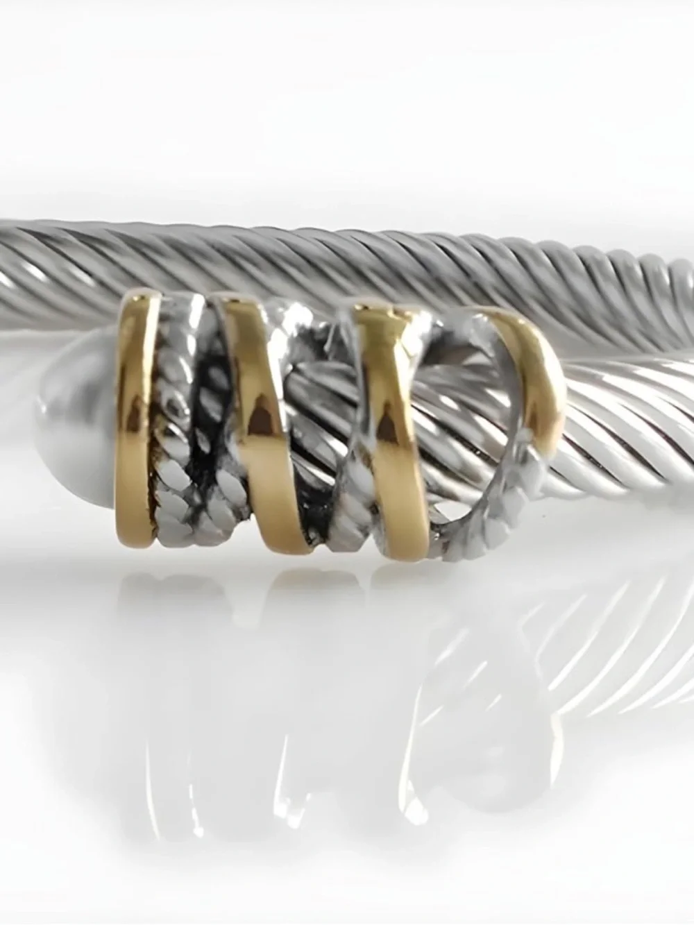 Monaco Cable Cuff Crystal Bracelet